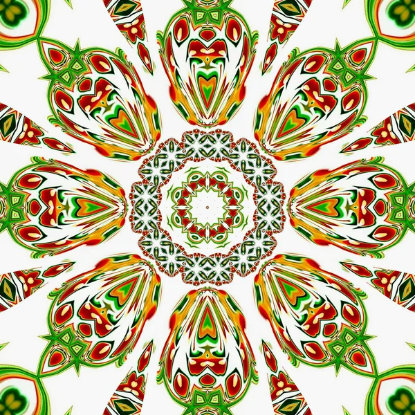 Renkli dijital sanat, oryantal model, geometrik doku, mistik motifi, arka plan, fantastik tasarım. 