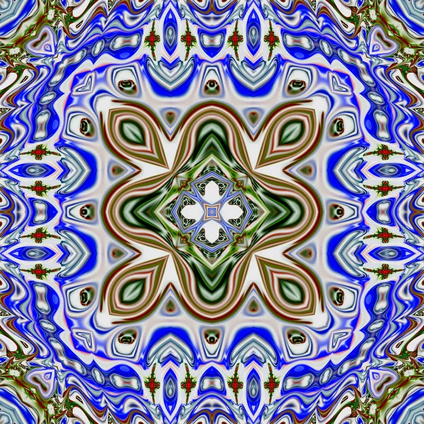 Renkli dijital sanat, oryantal model, geometrik doku, mistik motifi, arka plan, fantastik tasarım. 