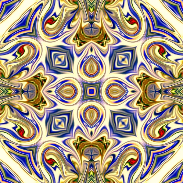 Renkli dijital sanat, oryantal model, geometrik doku, mistik motifi, arka plan, fantastik tasarım. 