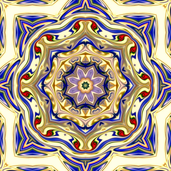 Renkli dijital sanat, oryantal model, geometrik doku, mistik motifi, arka plan, fantastik tasarım. 