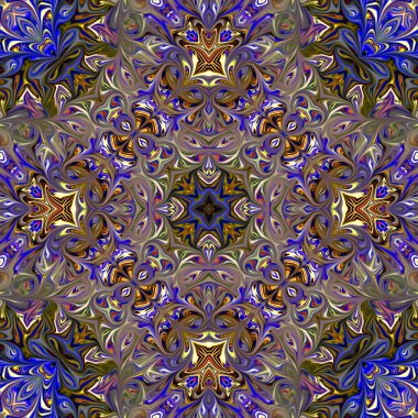 Renkli dijital sanat, oryantal model, geometrik doku, mistik motifi, arka plan, fantastik tasarım. 