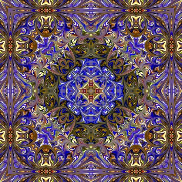 Renkli dijital sanat, oryantal model, geometrik doku, mistik motifi, arka plan, fantastik tasarım. 