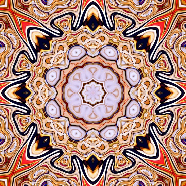 Renkli dijital sanat, oryantal model, geometrik doku, mistik motifi, arka plan, fantastik tasarım. 