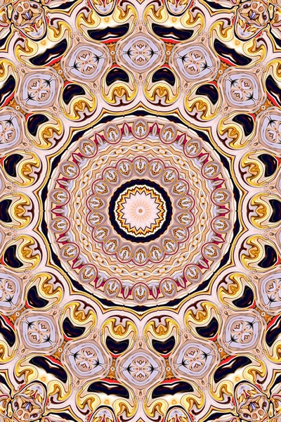 Renkli dijital sanat, oryantal model, geometrik doku, mistik motifi, arka plan, fantastik tasarım. 