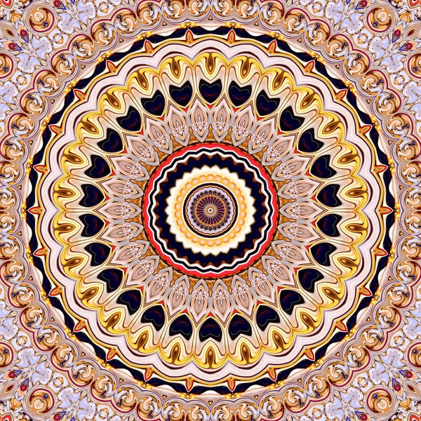 Renkli dijital sanat, oryantal model, geometrik doku, mistik motifi, arka plan, fantastik tasarım. 