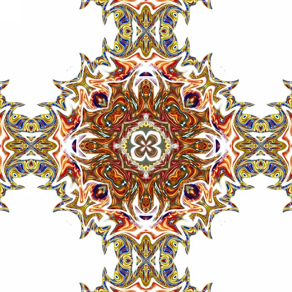 Renkli dijital sanat, oryantal model, geometrik doku, mistik motifi, arka plan, fantastik tasarım. 