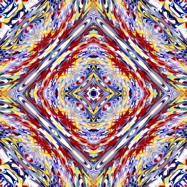 Renkli dijital sanat, oryantal model, geometrik doku, arka plan, 