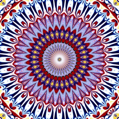 Renkli dijital sanat, oryantal model, geometrik doku, arka plan, 