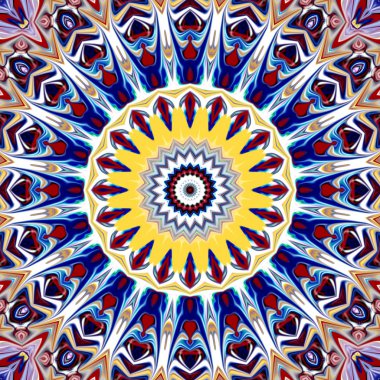 Renkli dijital sanat, oryantal model, geometrik doku, arka plan, 