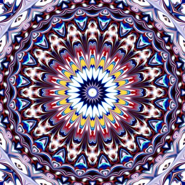 Renkli dijital sanat, oryantal model, geometrik doku, arka plan, 