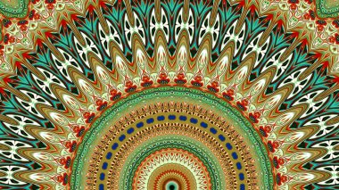 Renkli dijital sanat, oryantal model, geometrik doku, arka plan, 