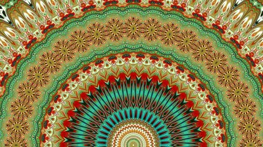 Renkli dijital sanat, oryantal model, geometrik doku, arka plan, 