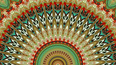 Renkli dijital sanat, oryantal model, geometrik doku, arka plan, 