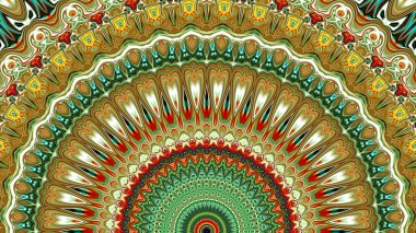 Renkli dijital sanat, oryantal model, geometrik doku, arka plan, 