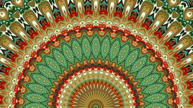 Renkli dijital sanat, oryantal model, geometrik doku, arka plan, 