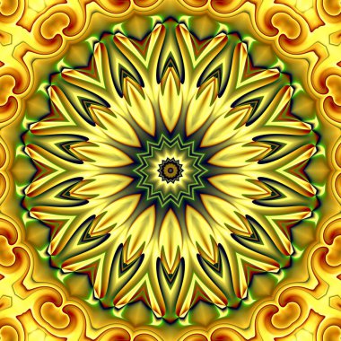 Renkli dijital sanat, oryantal model, geometrik doku, arka plan, 