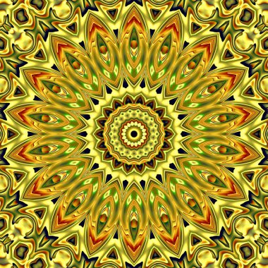 Renkli dijital sanat, oryantal model, geometrik doku, arka plan, 