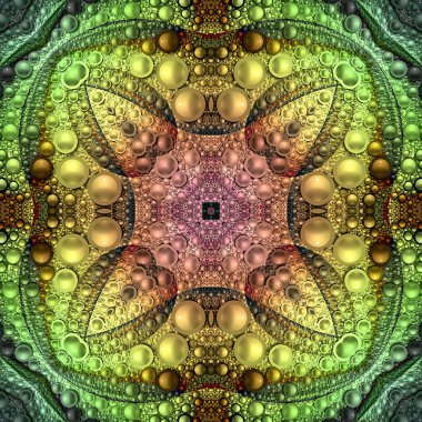 Renkli dijital sanat, oryantal model, geometrik doku, arka plan, 