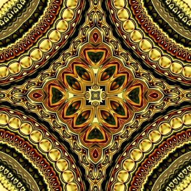 Renkli dijital sanat, oryantal model, geometrik doku, arka plan, 