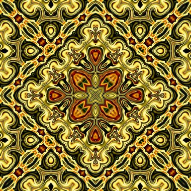 Renkli dijital sanat, oryantal model, geometrik doku, arka plan, 