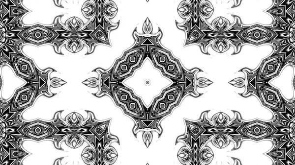 カラフルなデジタル アート 東洋パターン 幾何学的なテクスチャー 抽象的な背景 — ストック写真