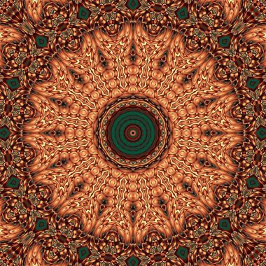 Renkli dijital sanat, oryantal model, geometrik doku, arka plan, 