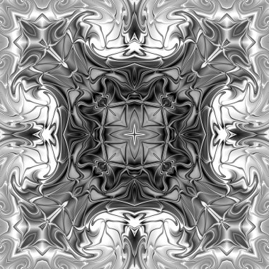 Renkli dijital sanat, oryantal model, geometrik doku, arka plan, 