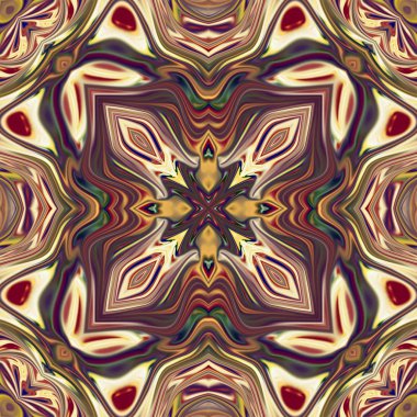 Renkli dijital sanat, oryantal model, geometrik doku, arka plan, 