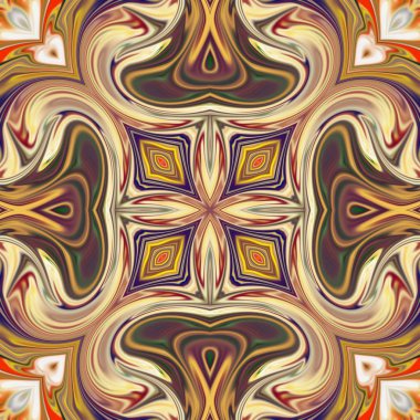 Renkli dijital sanat, oryantal model, geometrik doku, arka plan, 