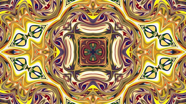 Barevné Digitální Umění Orientální Vzor Geometrické Textury Abstraktní Pozadí — Stock fotografie