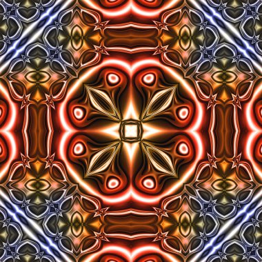 Renkli dijital sanat, oryantal model, geometrik doku, arka plan, 