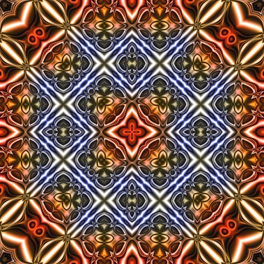 Renkli dijital sanat, oryantal model, geometrik doku, arka plan, 