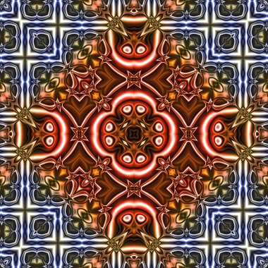 Renkli dijital sanat, oryantal model, geometrik doku, arka plan, 