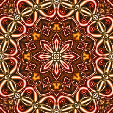 Renkli dijital sanat, oryantal model, geometrik doku, arka plan, 