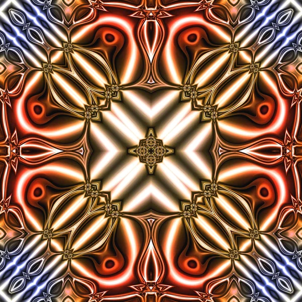 Цветное Цифровое Искусство Восточный Узор Геометрическая Текстура Абстрактный Фон — стоковое фото