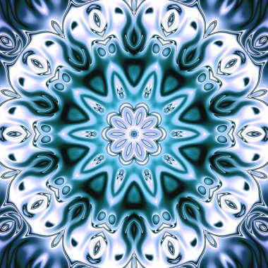 Renkli dijital sanat, oryantal model, geometrik doku, arka plan