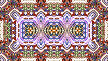 Renkli dijital sanat, oryantal model, geometrik doku, arka plan