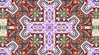 Renkli dijital sanat, oryantal model, geometrik doku, arka plan