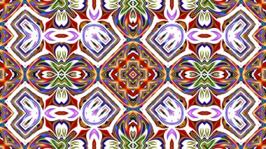 Renkli dijital sanat, oryantal model, geometrik doku, arka plan