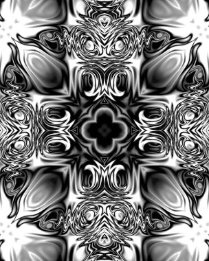 Renkli dijital sanat, oryantal model, geometrik doku, arka plan