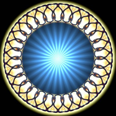 Renkli dijital sanat, oryantal model, geometrik doku, arka plan