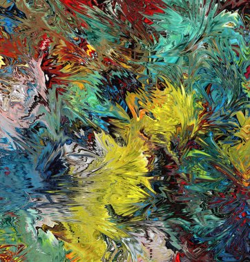 Renkli dijital sanat, oryantal model, geometrik doku, arka plan