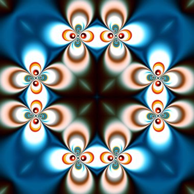 Renkli dijital sanat, oryantal model, geometrik doku, arka plan 