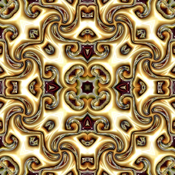 Bunte Digitale Kunst Orientalisches Muster Geometrische Textur Abstrakter Hintergrund — Stockfoto