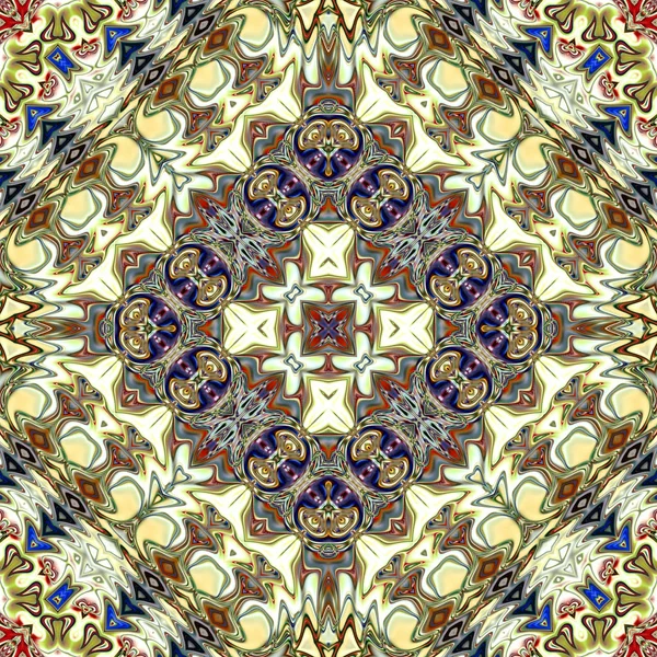 Digitale Kunst Orientalische Muster Geometrische Textur Abstrakter Hintergrund — Stockfoto