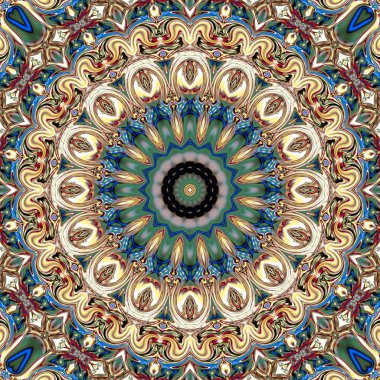 dijital sanat, oryantal model, geometrik doku, arka plan 