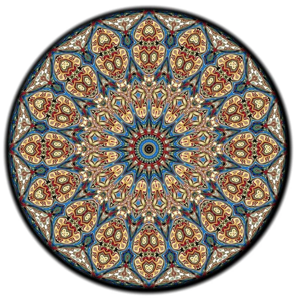 Orientaliska Mönster Geometriska Textur Digital Konst Abstrakt Bakgrund — Stockfoto