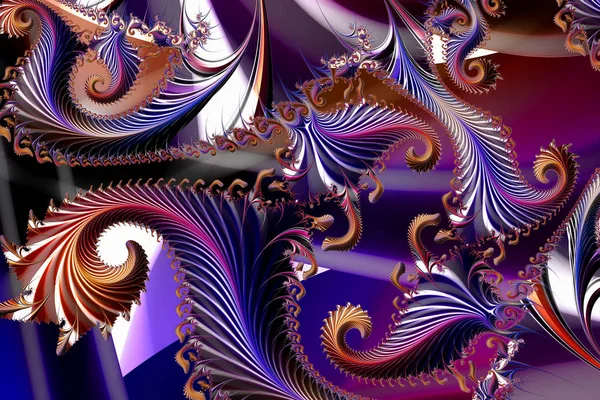 Art Numérique Oriental Pattern Fractal Design Geometric Texture Abstract Background — Photo