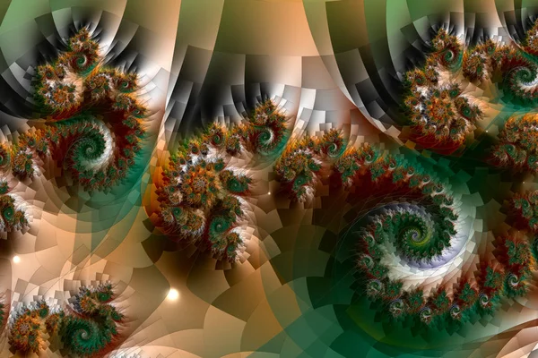 Arte Digital Padrão Oriental Design Fractal Textura Geométrica Fundo Abstrato — Fotografia de Stock