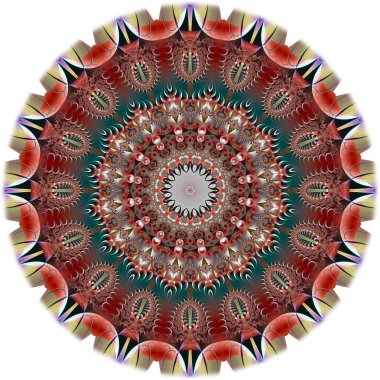 Dijital sanat, fraktal tasarım, geometrik doku, arka plan 